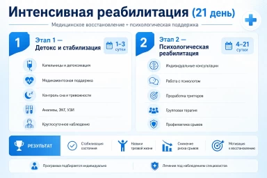 Реабилитация за 21 день в Приморско-Ахтарске